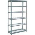 Global Equipment Heavy Duty Shelving 48"W x 24"D x 96"H With 6 Shelves - Wire Deck - Gray 717458